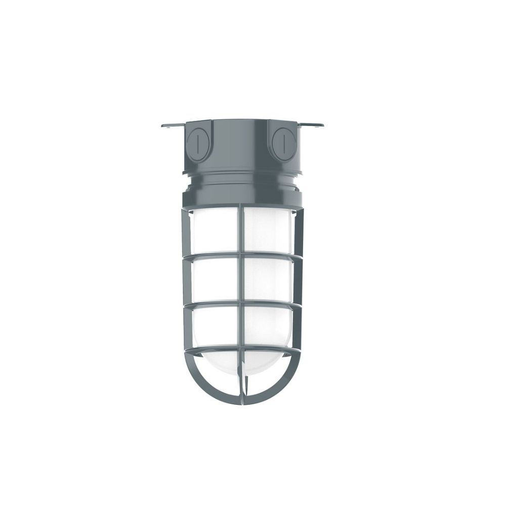 Montclair Lightworks FMC050-40 5 1/2" Vaportite flush mount ceiling light, Slate Gray